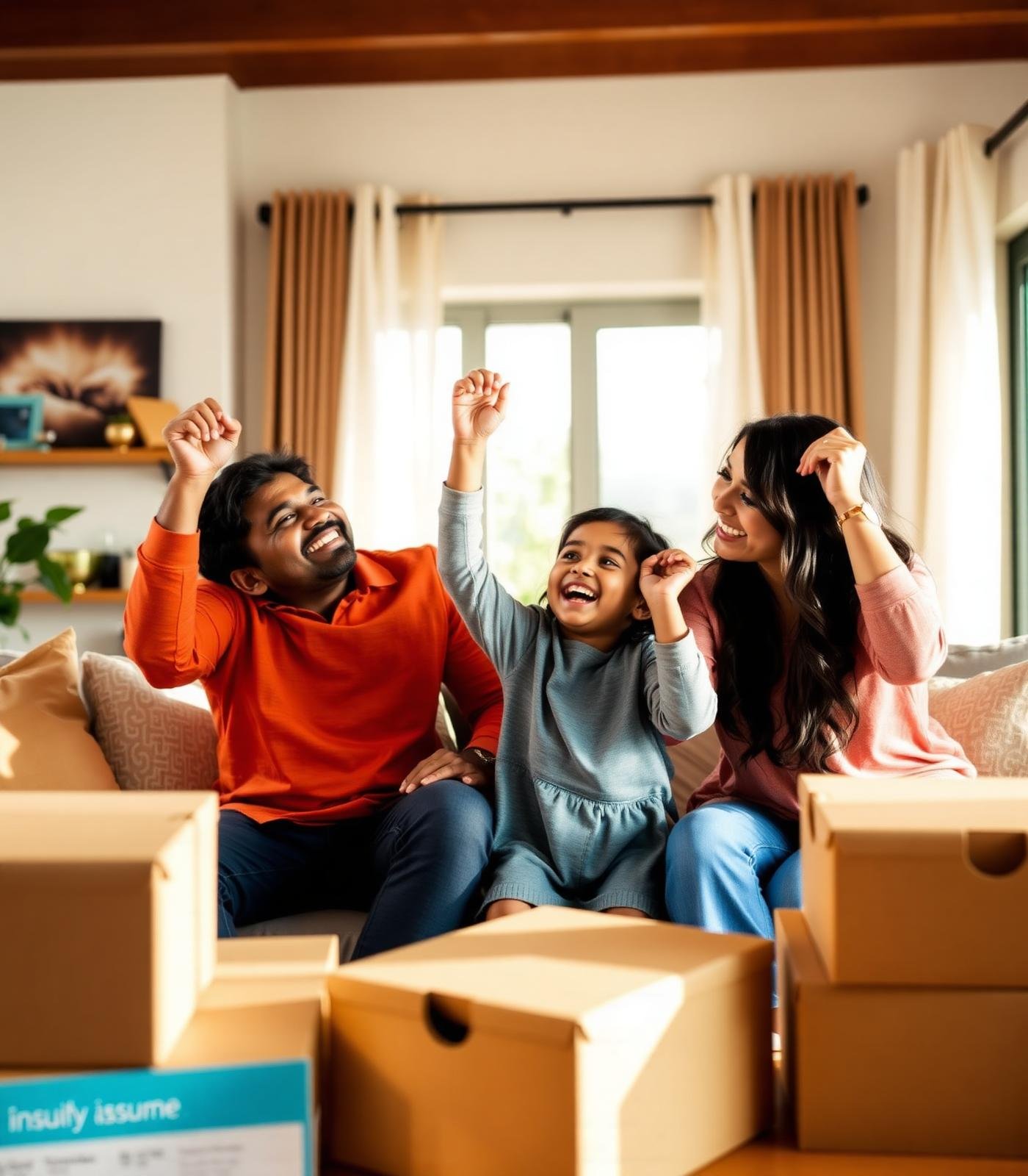 Happy family protected by FinixFuture insurance